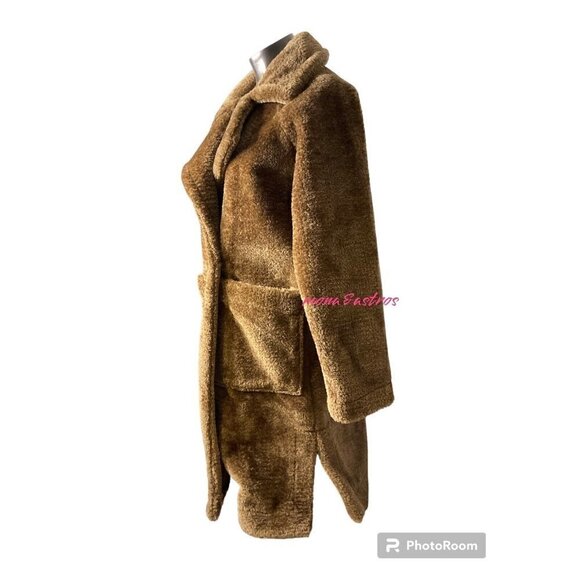 Rachel Zoe Faux Fur Teddy Bear Coat Sz Medium‎ NWT Jacket cold - Picture 3 of 5